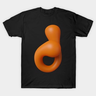 Liquid Type Letter J T-Shirt